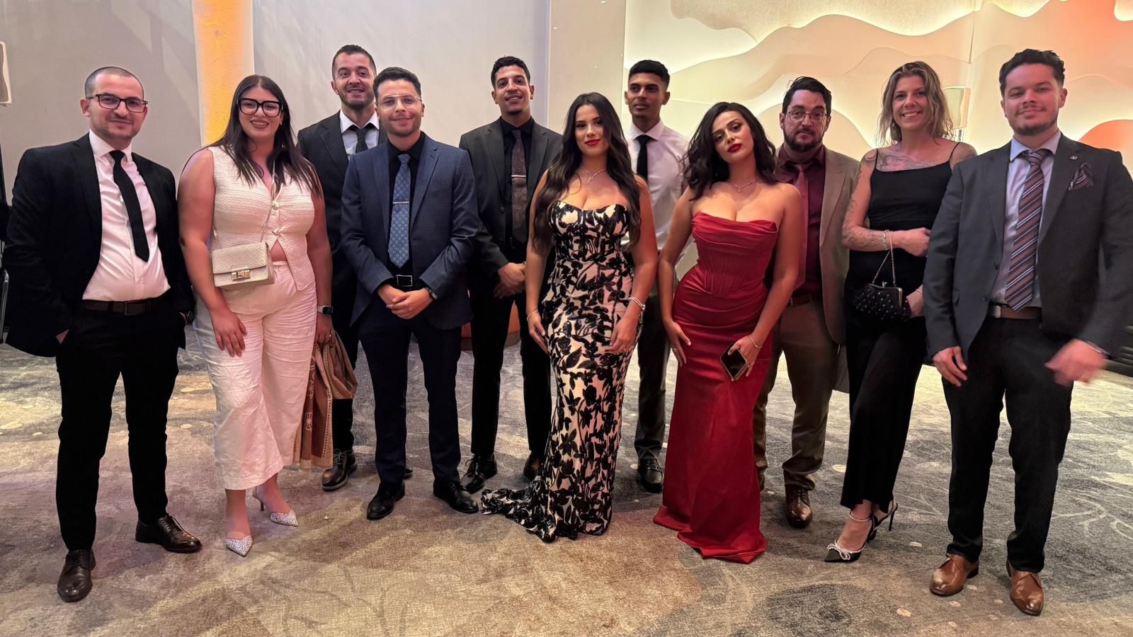 OPA team members together at a conference
